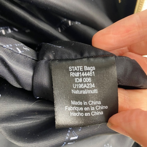 STATE BAGS Graham Tote in Natural and Black - Picture 7 of 11